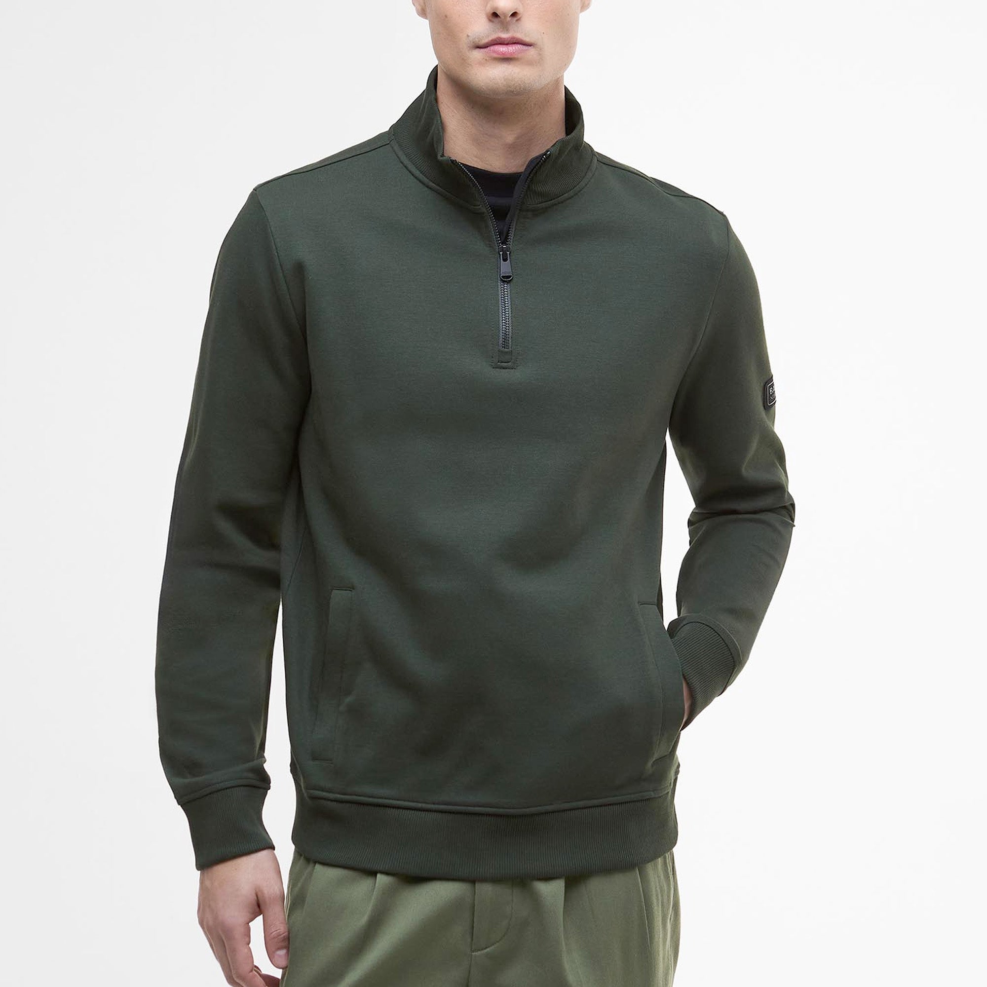 Barbour International Ilford Interlock Quarter Zip Sweatshirt
