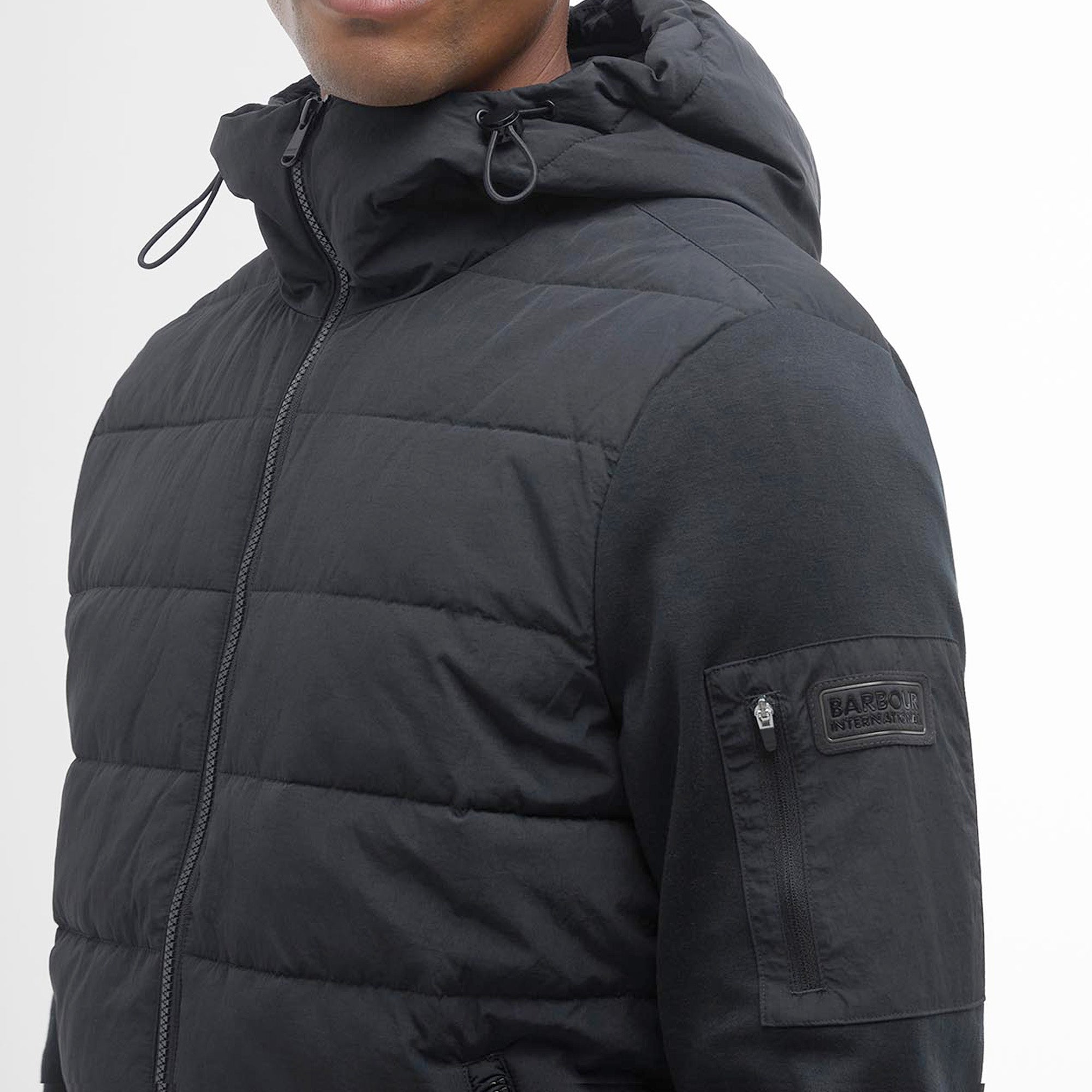 Barbour International Stanley Hooded Quilted Sweatshirt