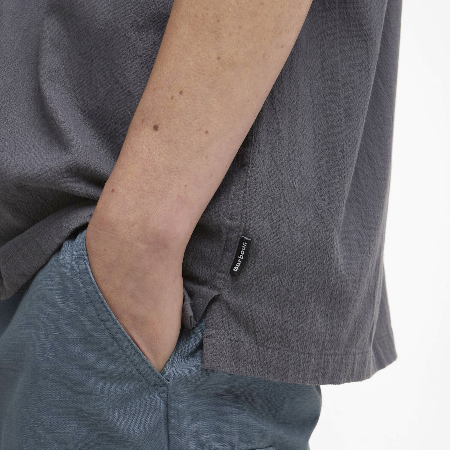 Barbour Riddell Crinkle Crepe Short Sleeve Shirt