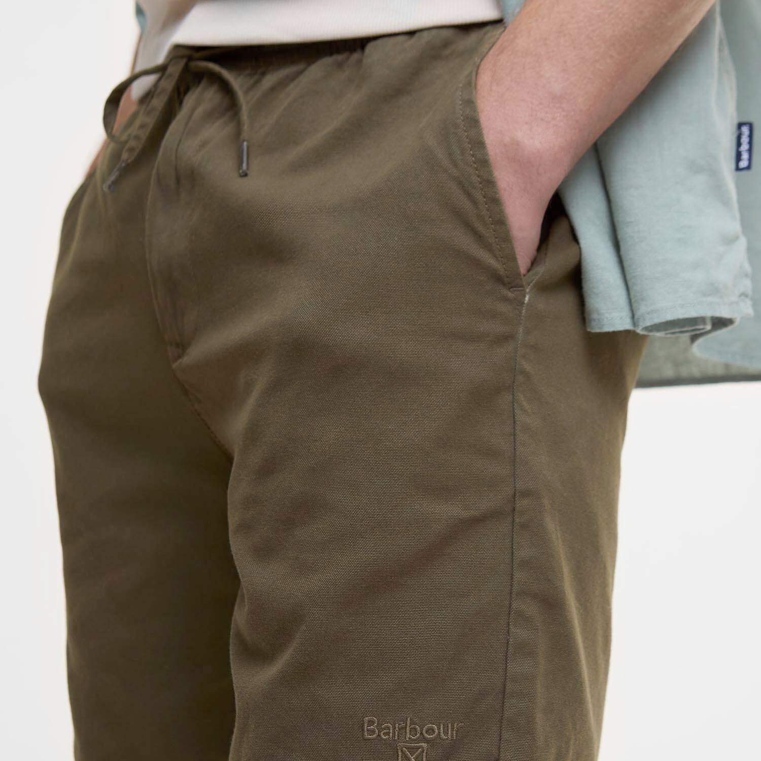 Barbour Washed Oxford Relaxed Short