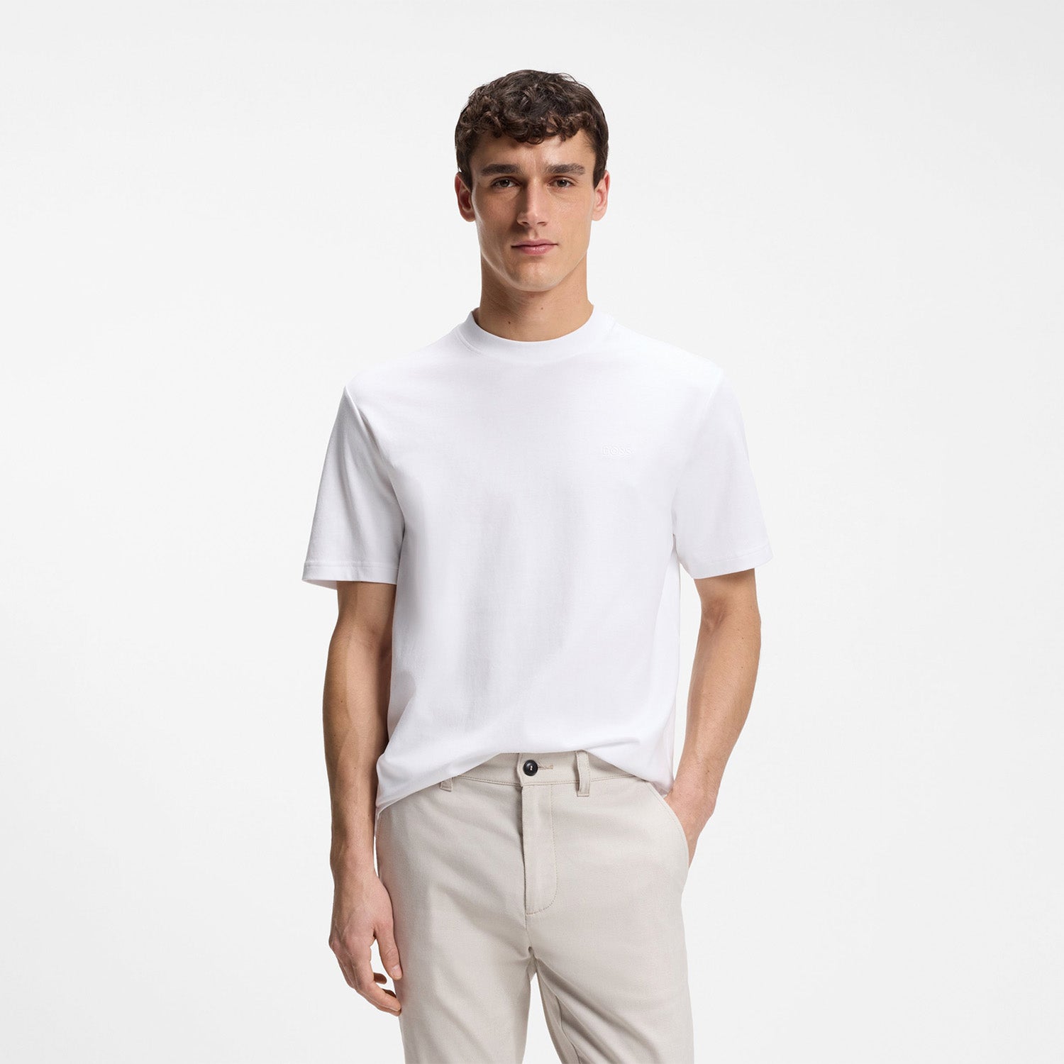 Boss Te Interlock Relaxed Fit T-Shirt