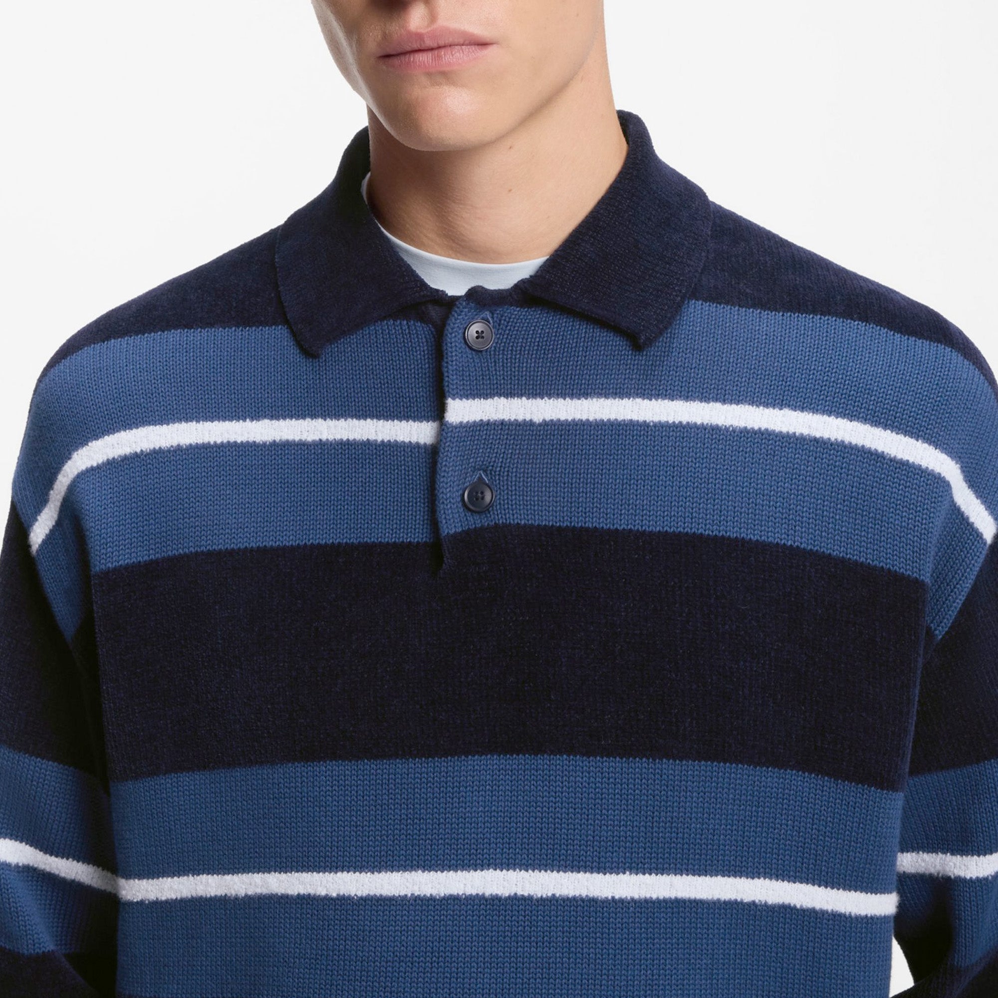 Boss Amburgh Chenile Knitted Rugby Polo