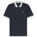 Boss Pe Blocks Contrast Collar Polo