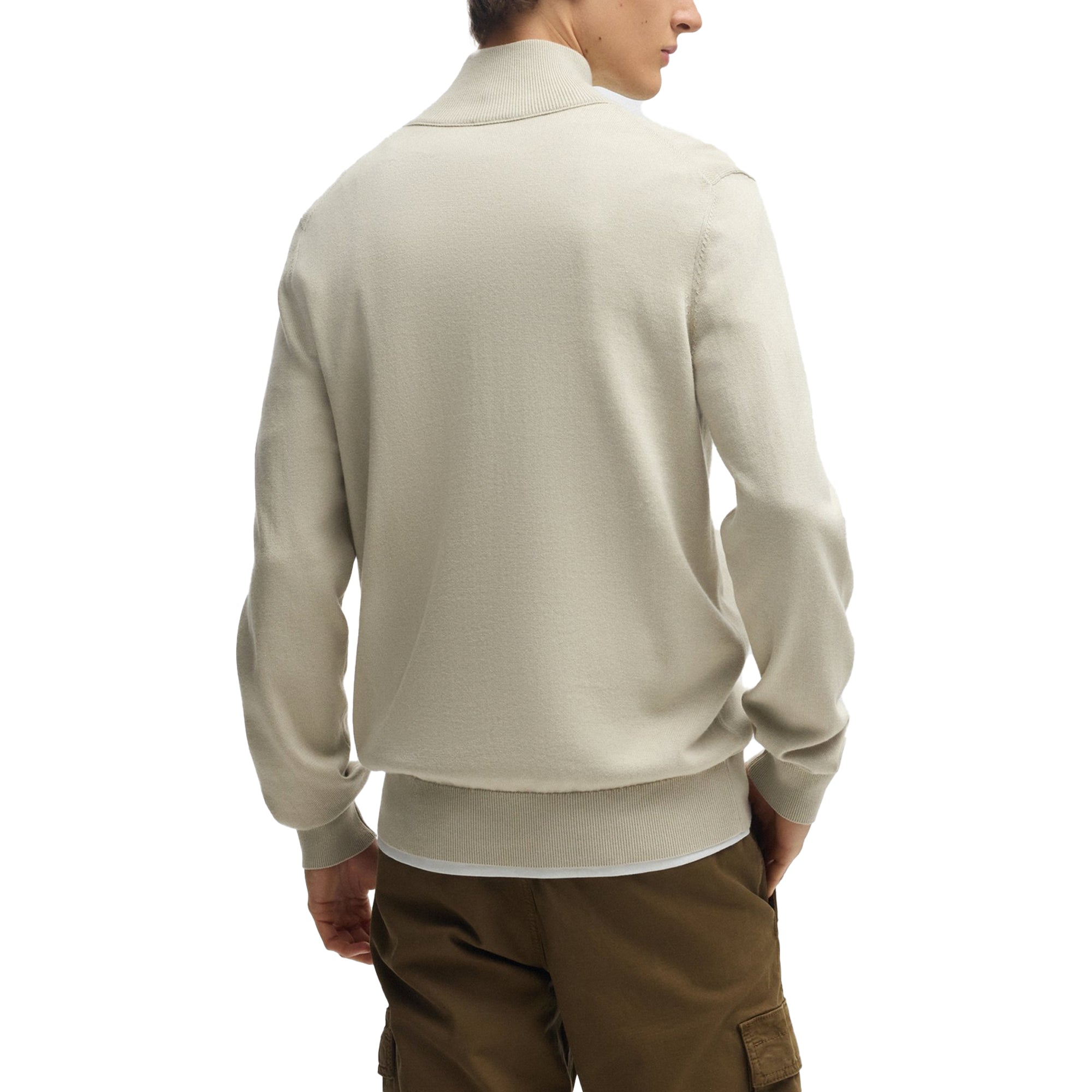 Boss Kanobix S Quarter Zip Knitted Sweater