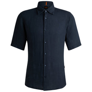 Boss Rash 2 Linen Short Sleeve Shirt
