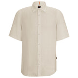Boss Rash 2 Linen Short Sleeve Shirt