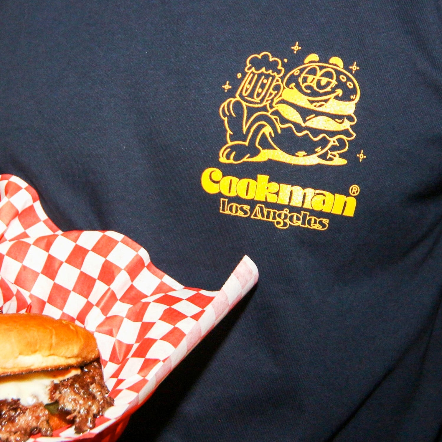 Cookman Cheers Burger T-Shirt