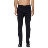 Front view of Diesel D-Fining 069YP Tapered Fit Jeans in Black