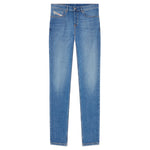 Flatshot of Diesel D-Fining 09D47 Tapered Fit Jeans in Medium Blue