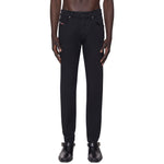 Front view of Diesel D-Strukt 069YP Straight Fit Jeans in Black