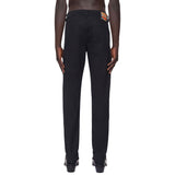 Rear view of Diesel D-Strukt 069YP Straight Fit Jeans in Black