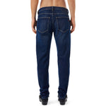 Rear view of Diesel D-Strukt 09B90 Straight Fit Jeans in Medium Blue