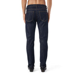 Rear view of Diesel D-Strukt Z9B89 Straight Fit Jeans in Raw Rinse