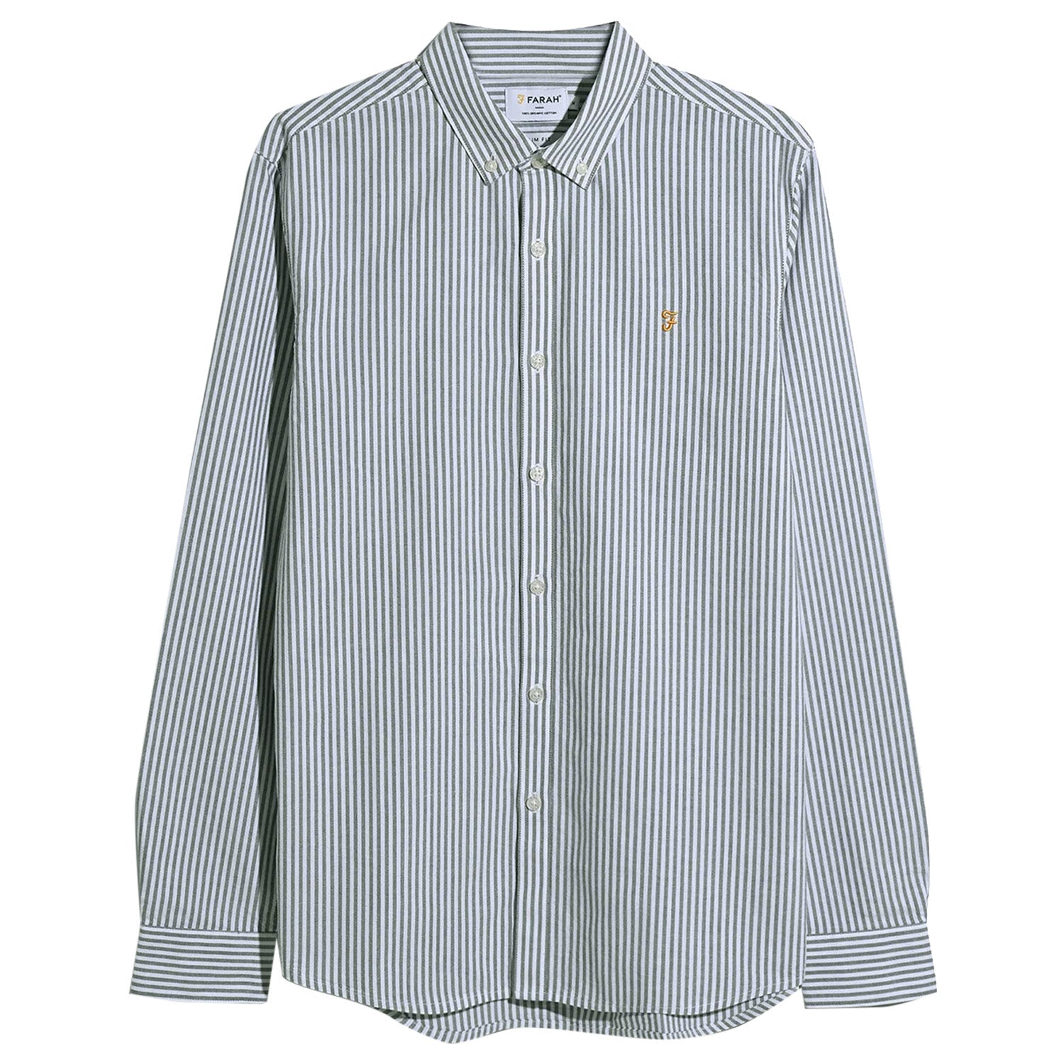 Farah Brewer Striped Oxford Shirt