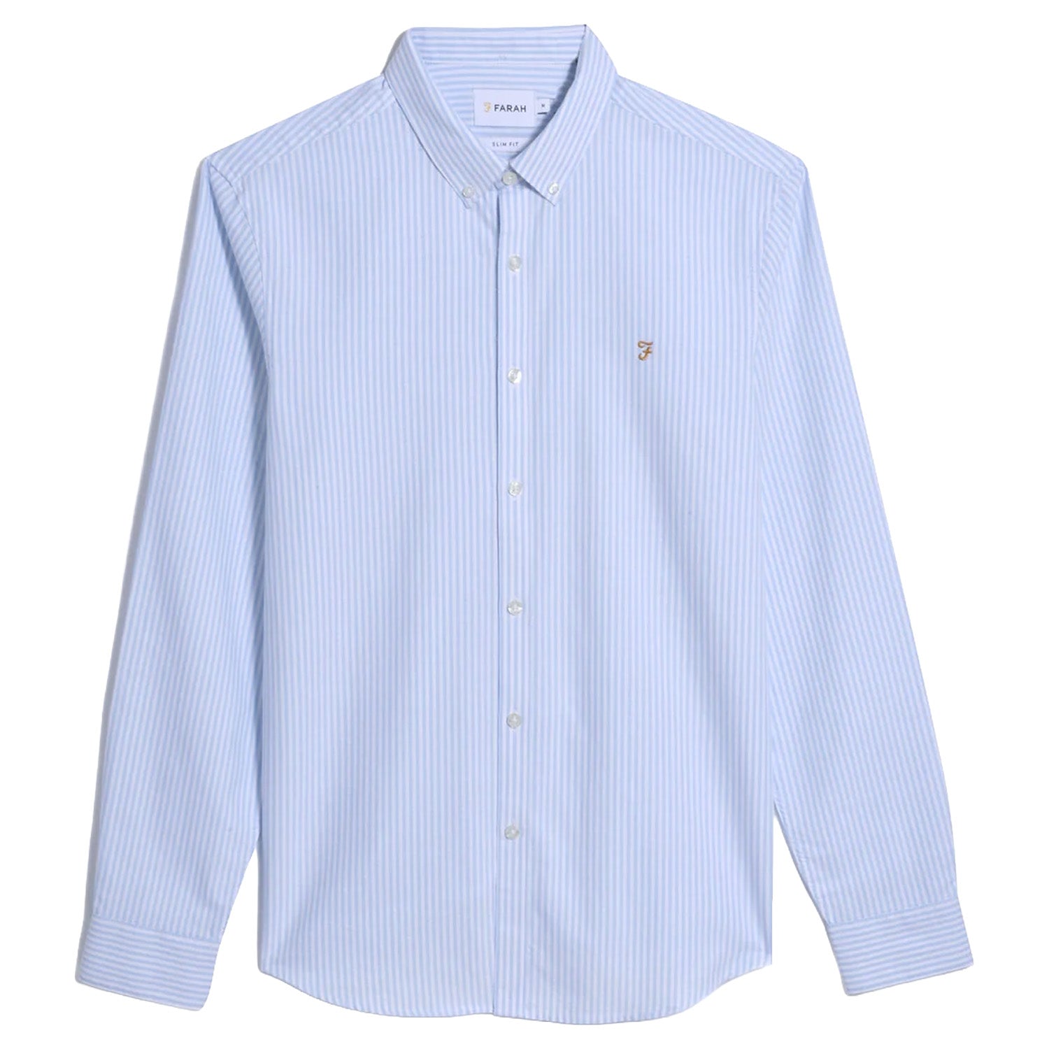 Farah Brewer Striped Oxford Shirt