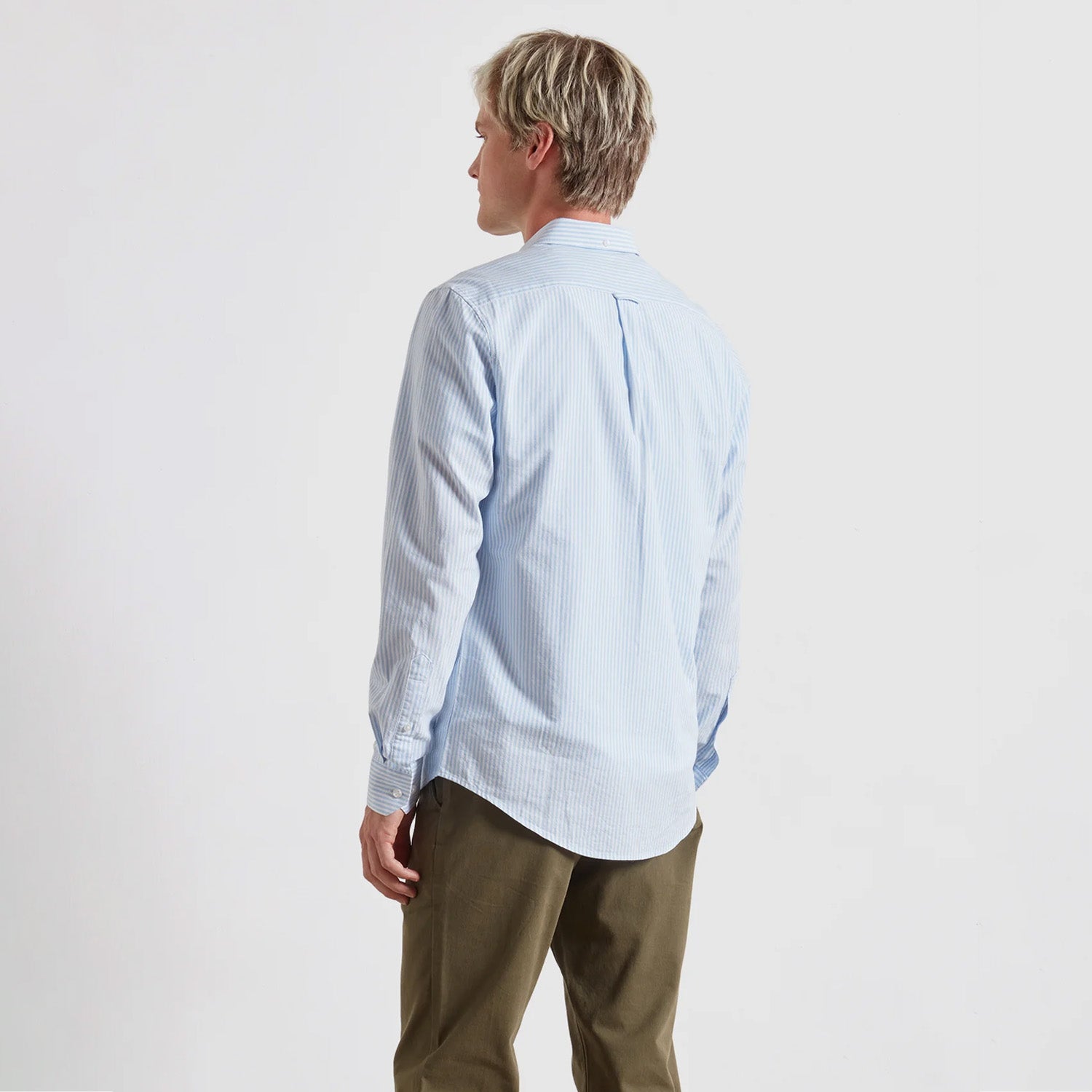 Farah Brewer Striped Oxford Shirt