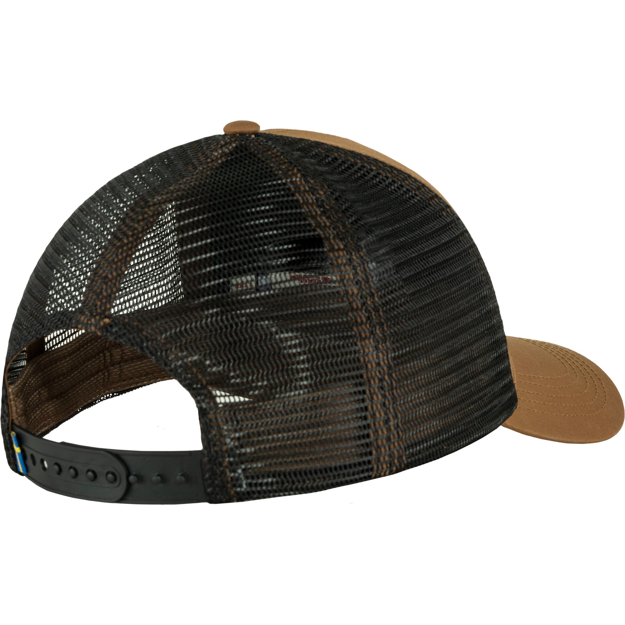 Rear view of 1960 Logo Langtradarkeps cap for Men in Timber Brown