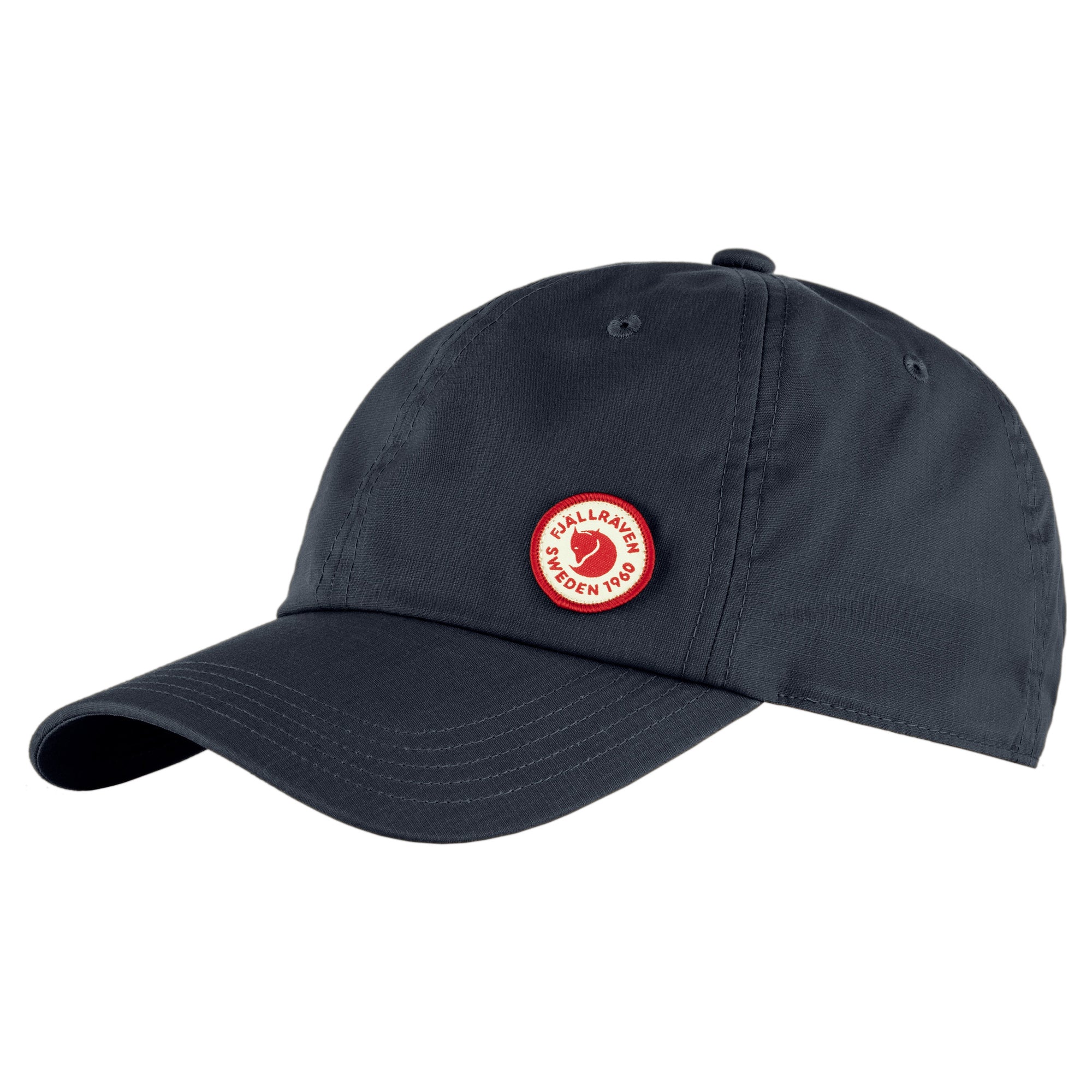 Front view of Fjallraven Logo Cap for Men in Navy