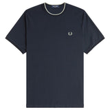 Fred Perry Trim Detail Crepe Piqué T-Shirt