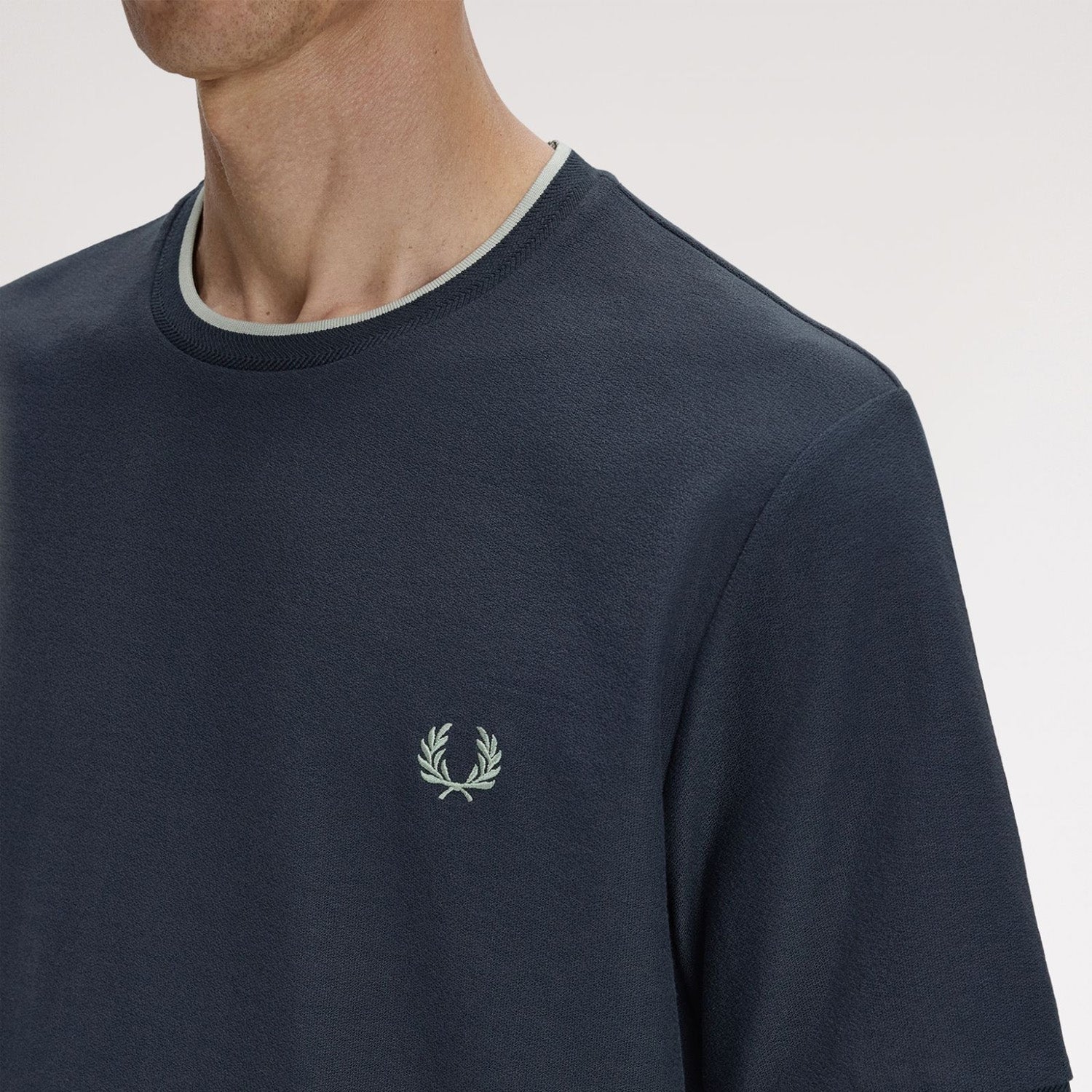 Fred Perry Trim Detail Crepe Piqué T-Shirt