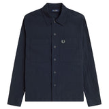 Fred Perry Seersucker Button Through Overshirt