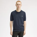 Fred Perry Cotton Knitted T-Shirt