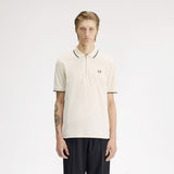 Fred Perry Crepe Pique Zip Neck Polo Shirt