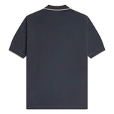 Fred Perry Crepe Pique Zip Neck Polo Shirt