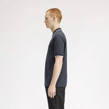 Fred Perry Crepe Pique Zip Neck Polo Shirt