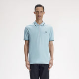 Fred Perry Crepe Pique Zip Neck Polo Shirt