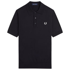 Fred Perry Cotton Knitted Polo Shirt