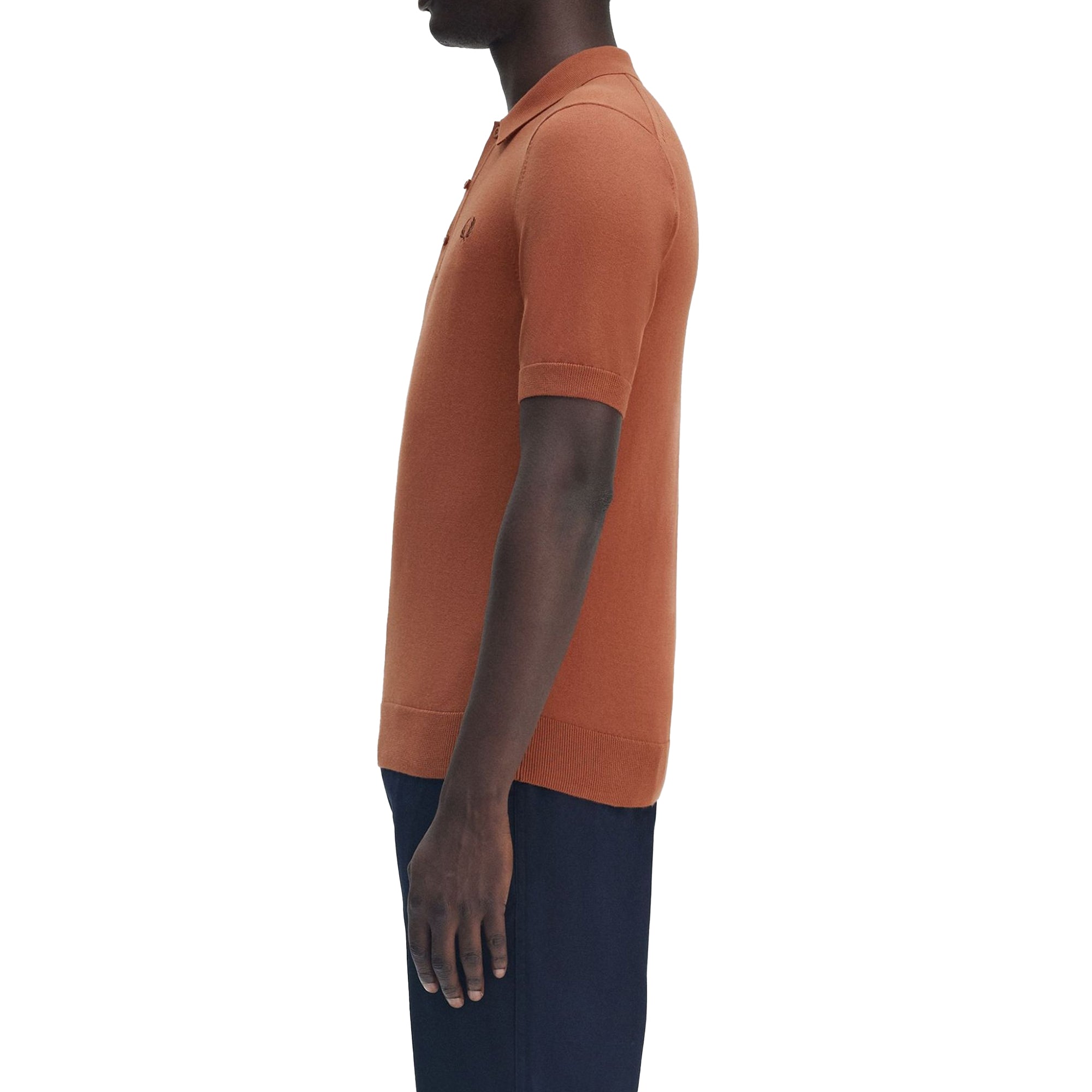 Fred Perry Cotton Knitted Polo Shirt