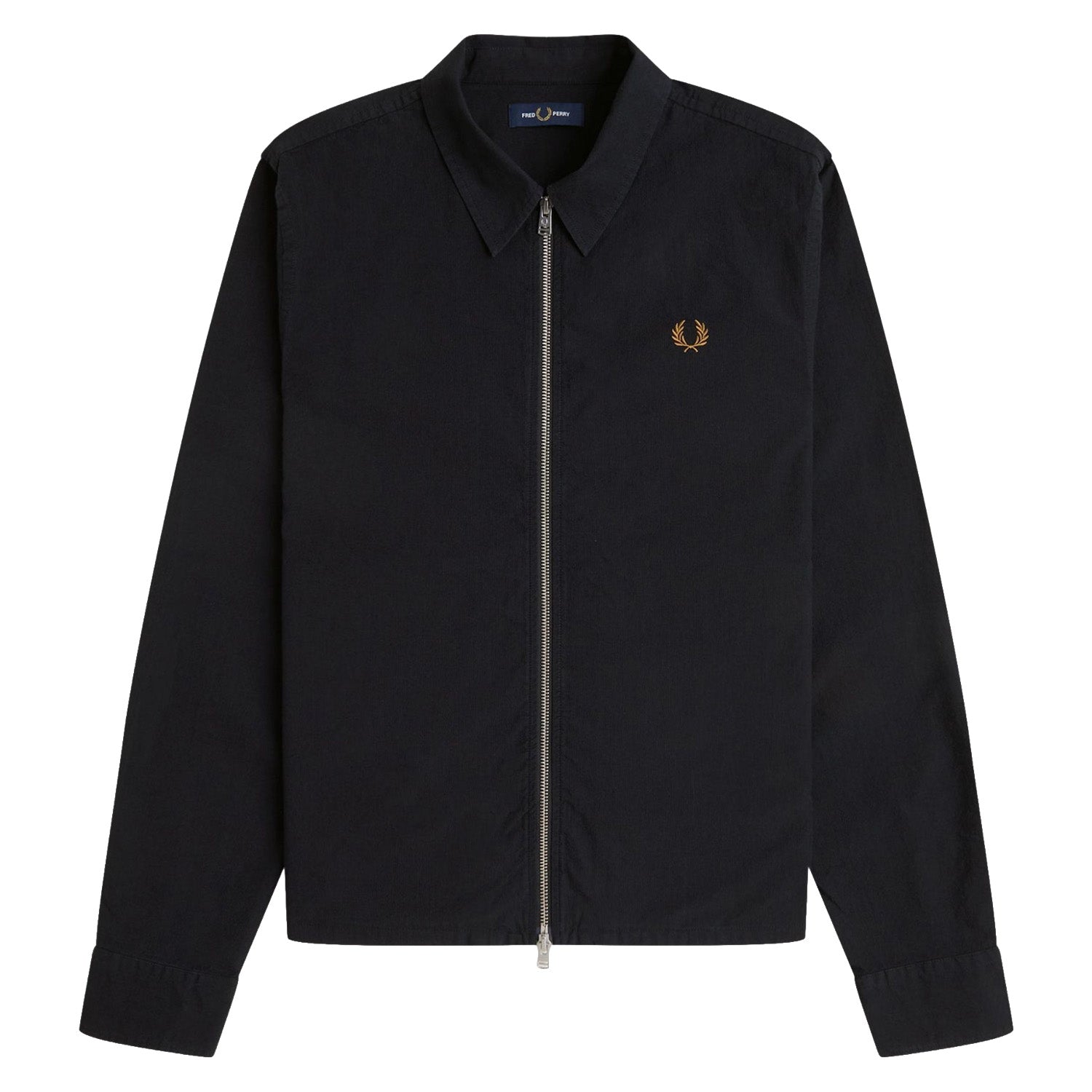 Fred Perry Seersucker Zip Through Overshirt
