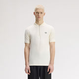 Fred Perry Ribbed Collar Crepe Pique Polo Shirt