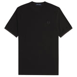 Fred Perry Tipped Cuff Honeycomb Pique T-Shirt