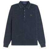 Fred Perry Textured Long Sleeve Polo
