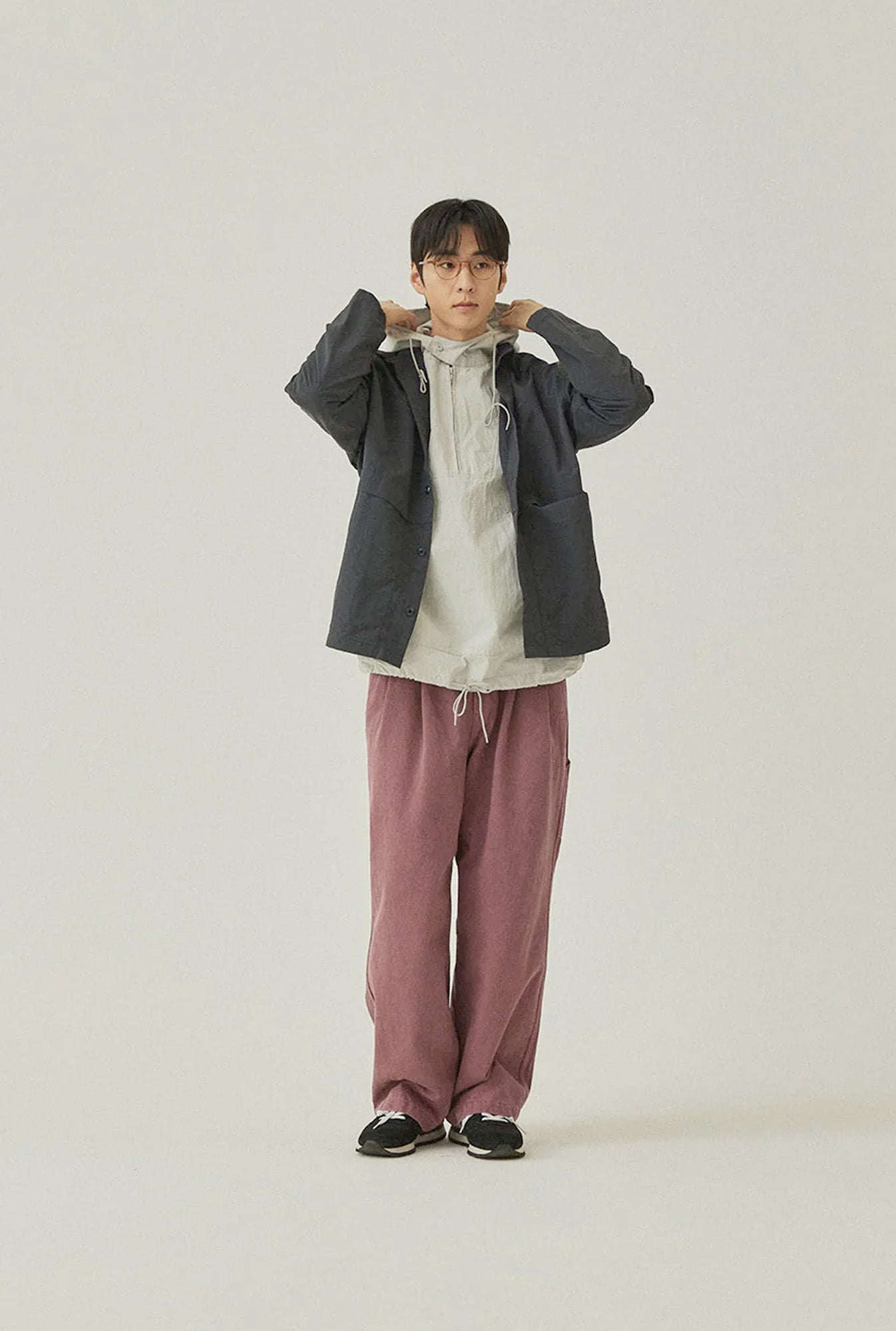 Kappy Design Nylon Shirt Jacket