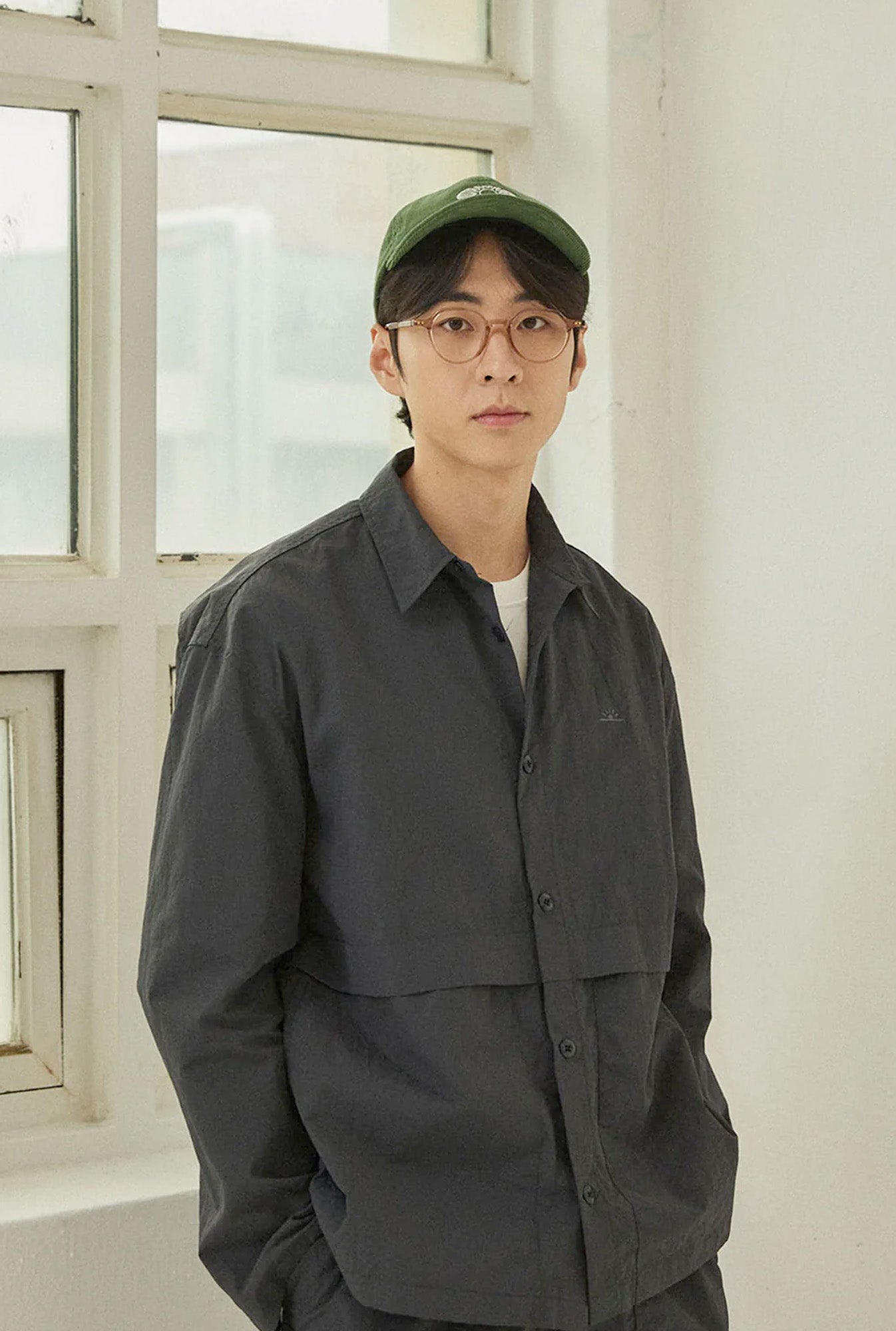 Kappy Design Nylon Shirt Jacket