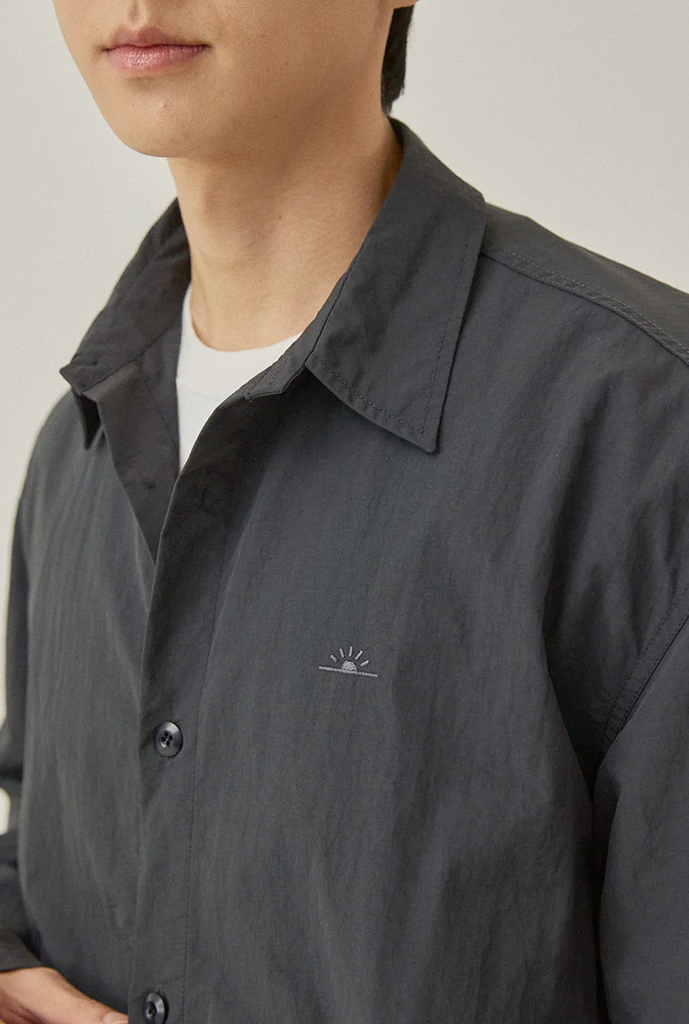 Kappy Design Nylon Shirt Jacket