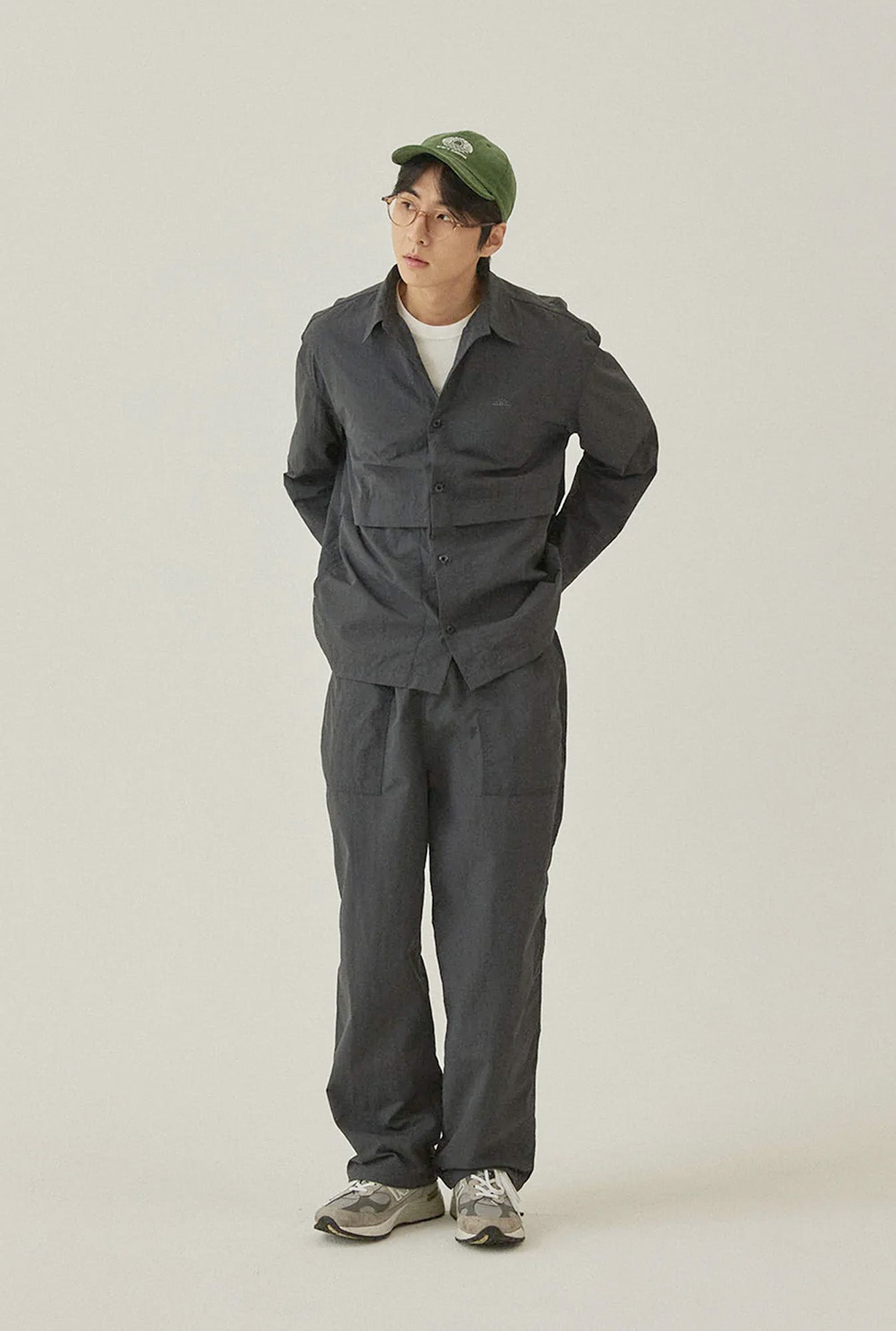 Kappy Design Nylon Shirt Jacket