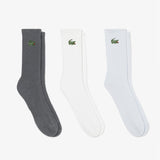 Lacoste 3-Pack Jacquard Crocodile Sport Socks
