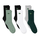 Lacoste 6-Pack Jacquard Crocodile  Sport Socks