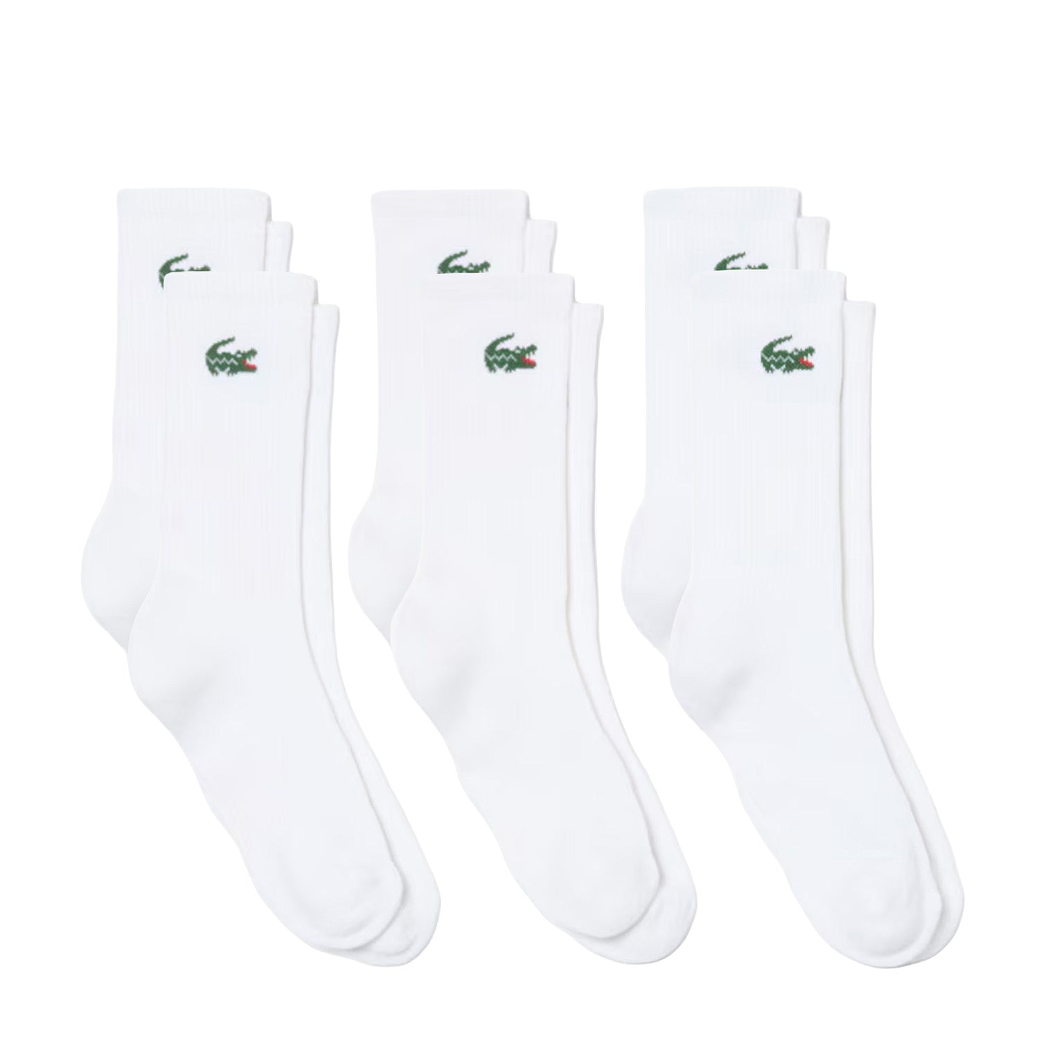 Lacoste 6-Pack Jacquard Crocodile Sport Socks