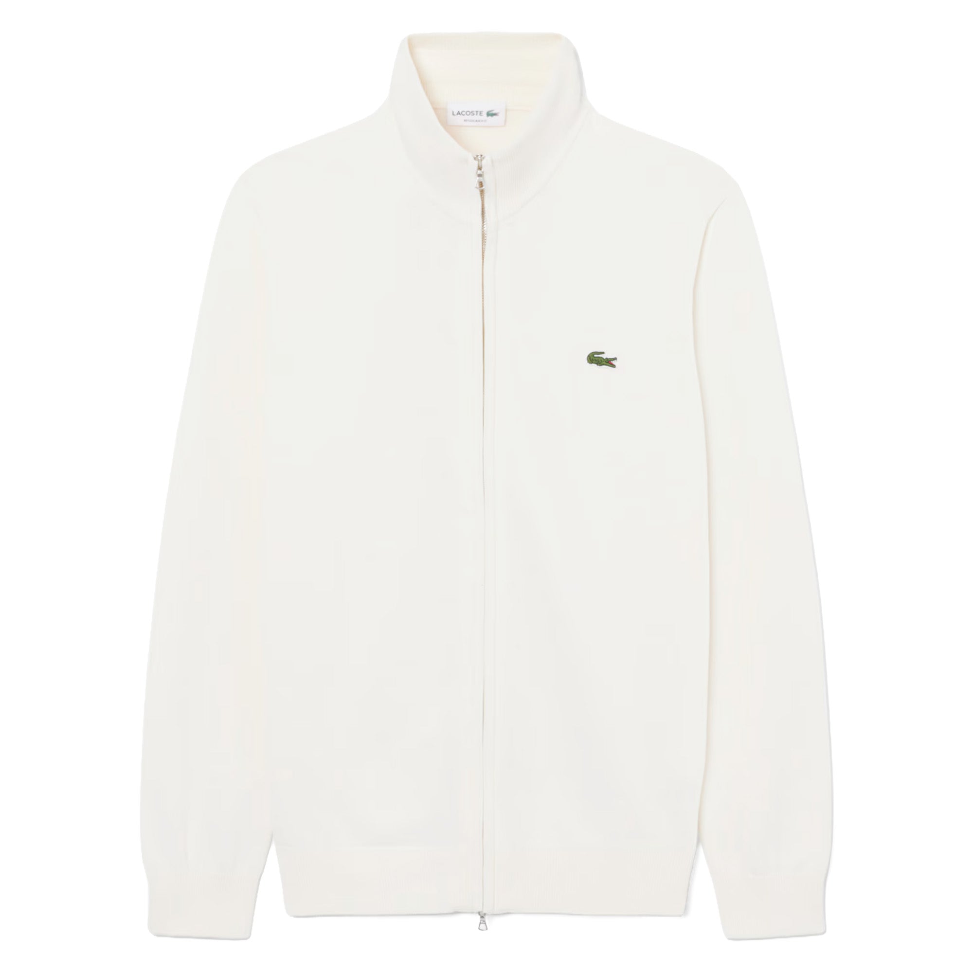 Lacoste AH1957 Full Zip High Neck Cotton Knit