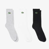 Lacoste 3-Pack Jacquard Crocodile Sport Socks