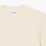 Lacoste TH2665 Cotton Knitted Jacquard  T-Shirt