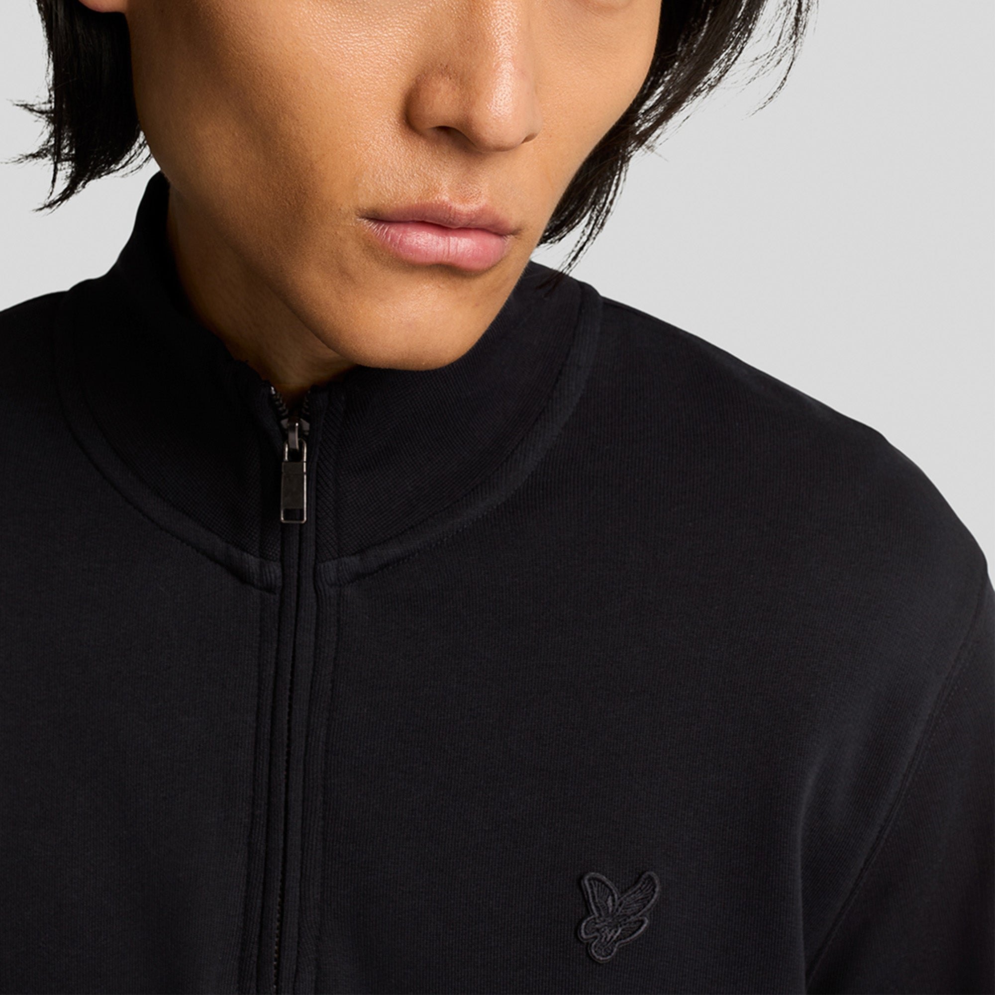 Lyle & Scott Tonal Superfine Quarter Zip Sweatshirt