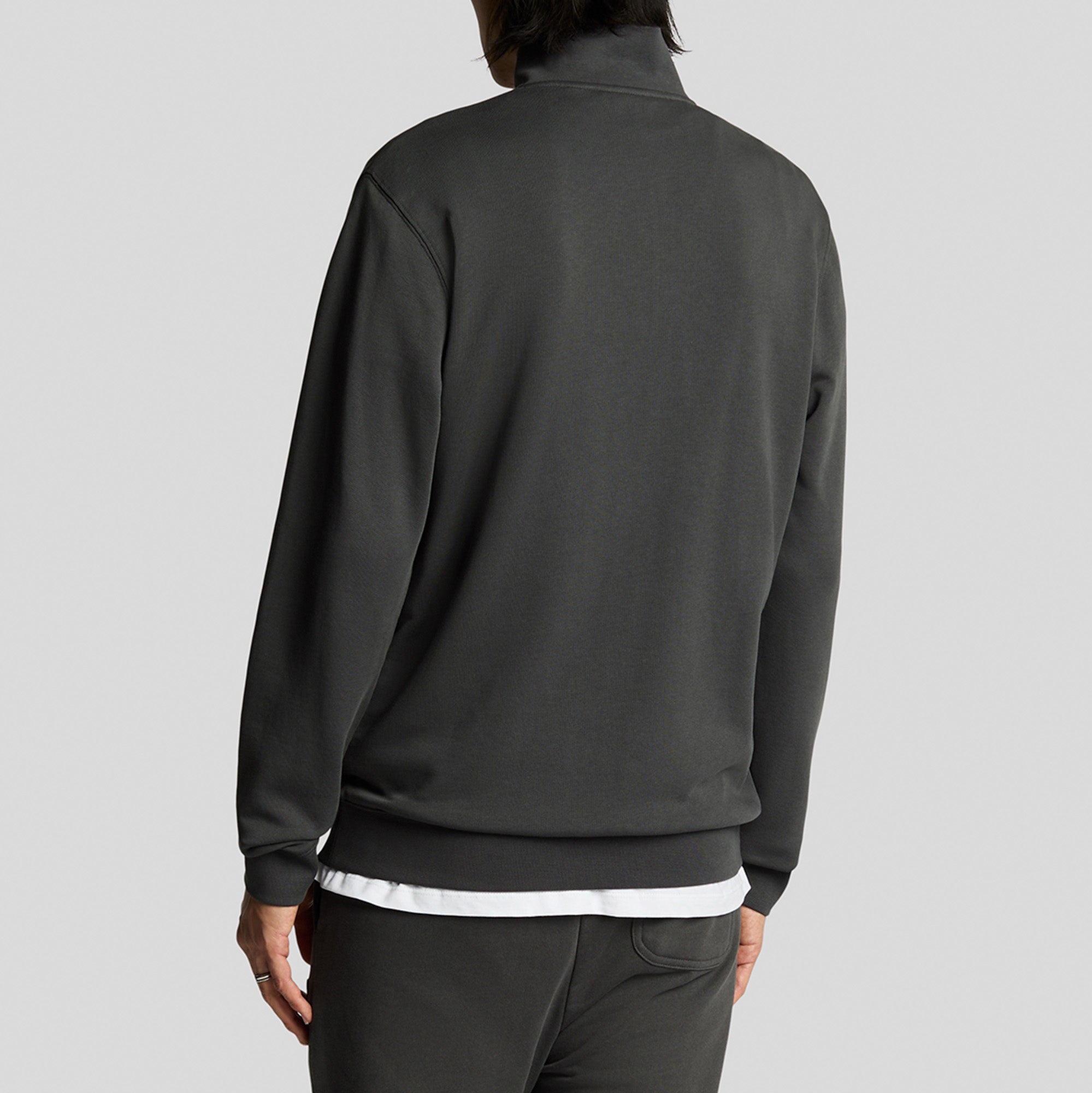 Lyle & Scott Tonal Superfine Quarter Zip Sweatshirt