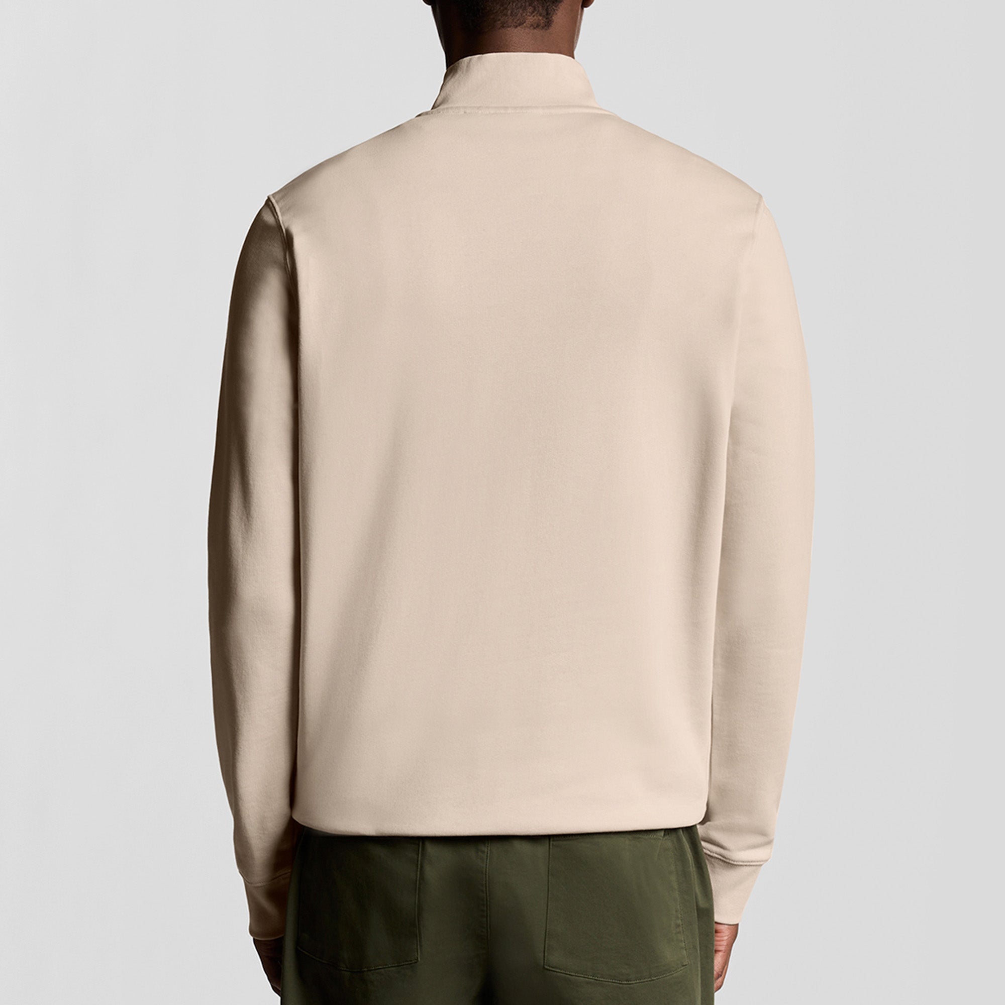 Lyle & Scott Tonal Superfine Quarter Zip Sweatshirt