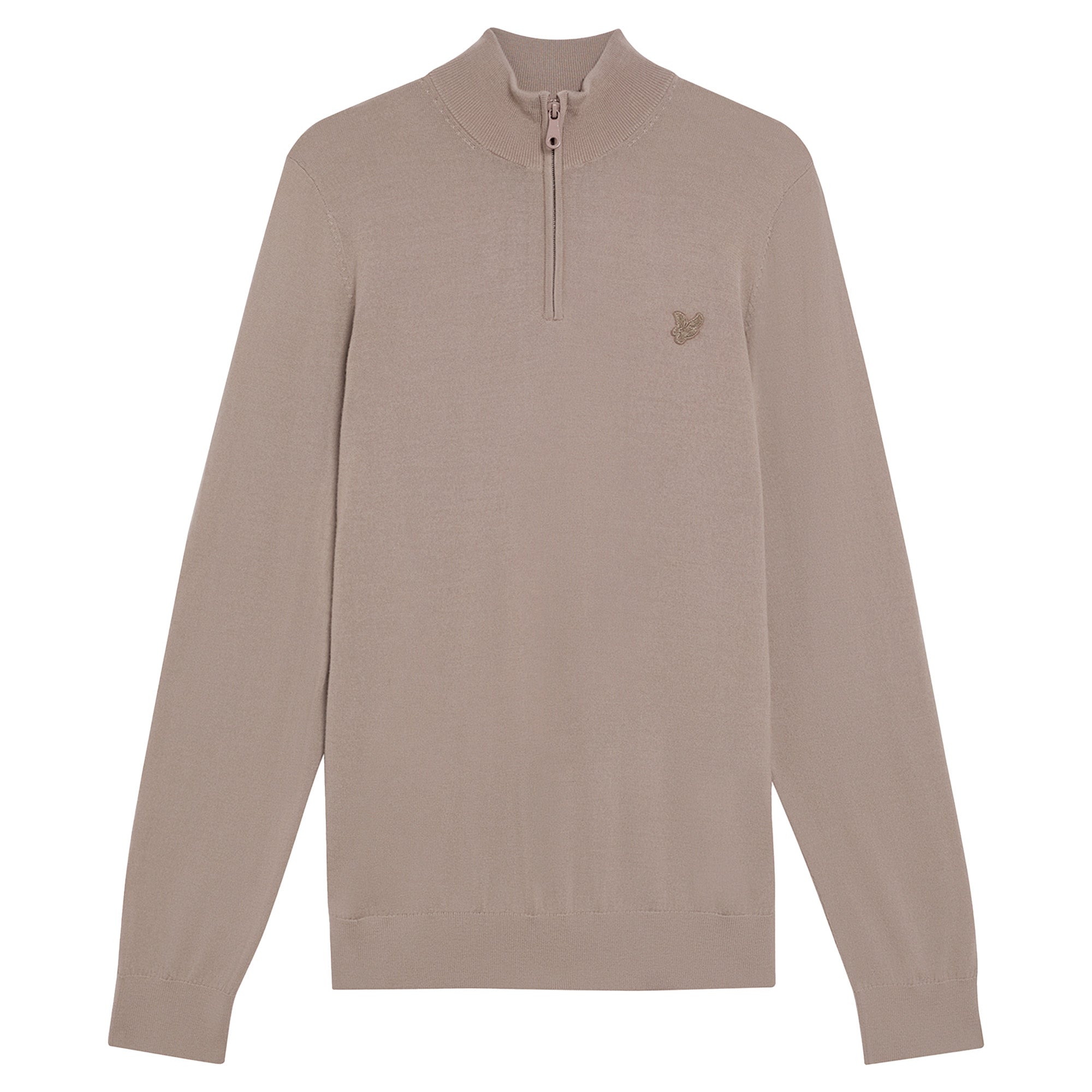 Lyle & Scott Tonal Merino Quarter Zip Jumper
